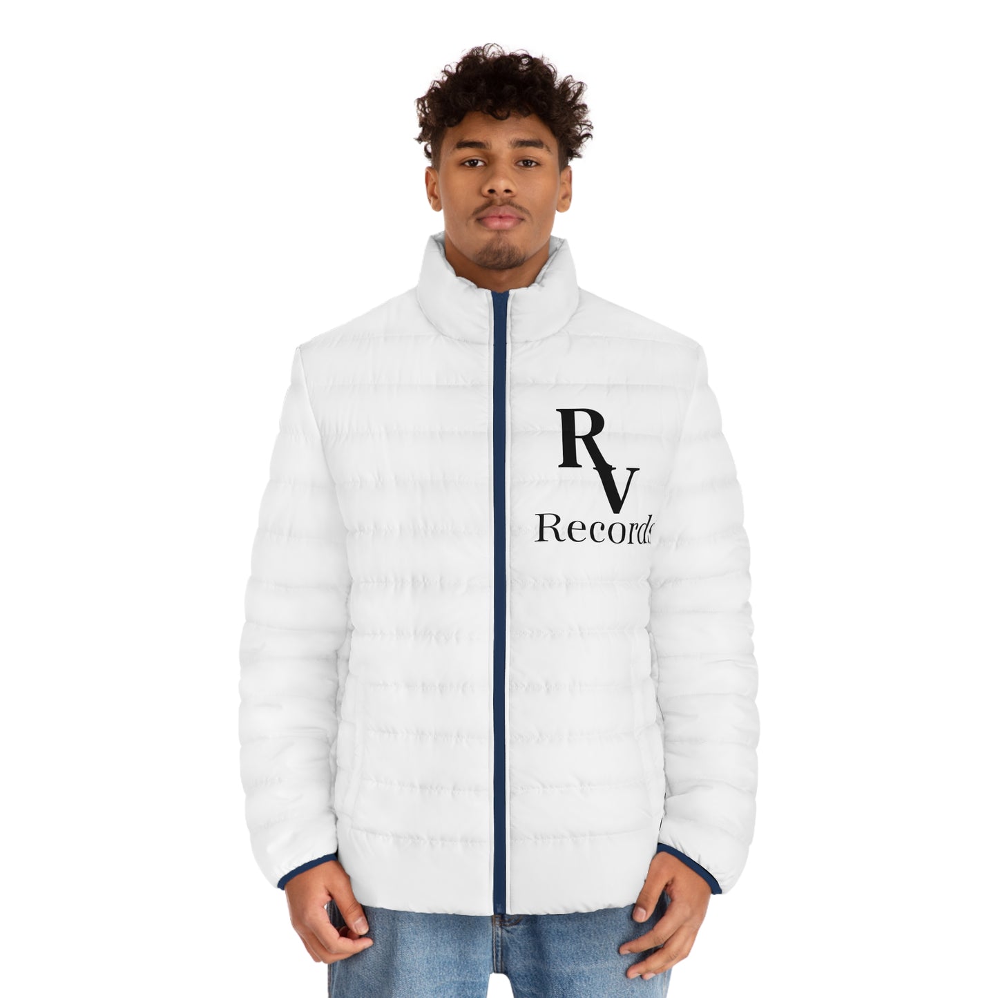 Stylish Men's Puffer Jacket, Trendy Outerwear, Music Lover Gift, Travel Essential, Festival Jacket, Unique Graphic Design